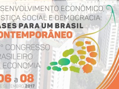 Estão abertas as inscrições para o XXII Congresso Brasileiro de Economia