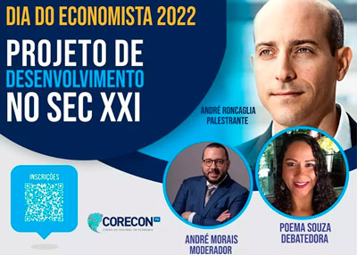Dia do Economista: Corecon-PE fará live sobre o “Projeto de Desenvolvimento no Século XXI”