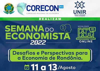 Confira a programação do Corecon-RO para a Semana do Economista