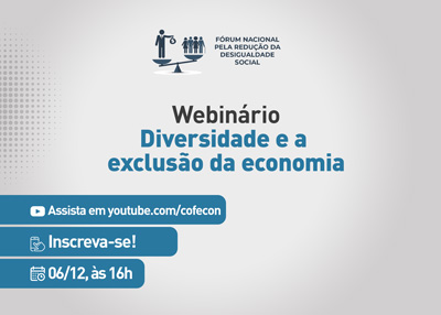 Participe do 2º webinário do FNRDS: Diversidade e a exclusão da economia