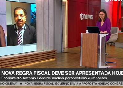 Antonio Corrêa de Lacerda fala ao GloboNews sobre expectativa do novo arcabouço fiscal